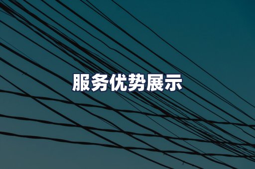 服务优势展示
